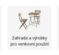 Zahrada a výrobky pro venkovní použití