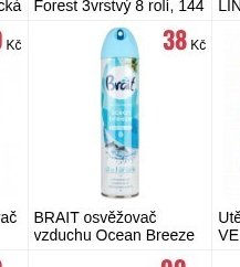 BRAIT osvěžovač vzduchu Ocean Breeze