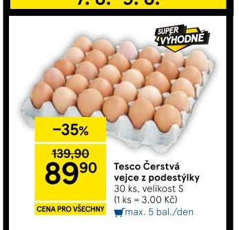 Tesco Čerstvá vejce