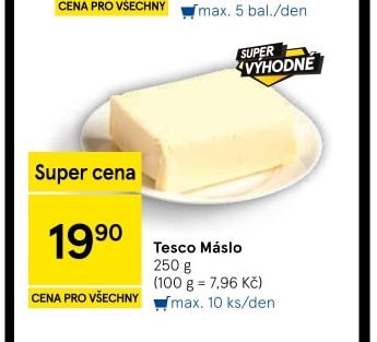 Tesco Máslo