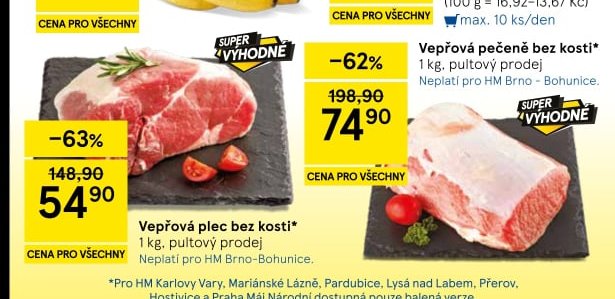 Vepřová plec bez kosti