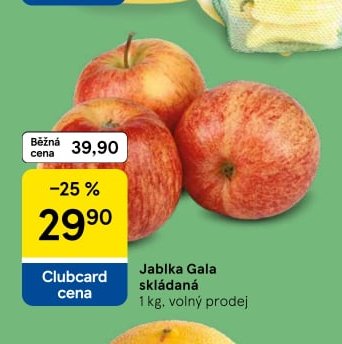 Jablka Gala skládaná