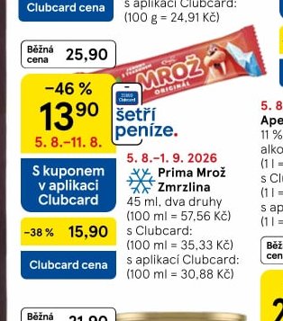 Prima Mrož Zmrzlina 45 ml