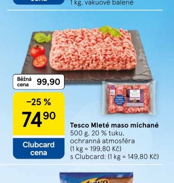 Tesco Mleté maso míchané 500 g