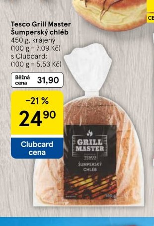 Tesco Grill Master Šumperský chléb