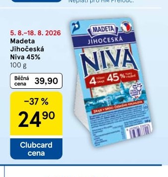Madeta Jihočeská Niva 45%