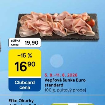 Vepřová šunka Euro standard
