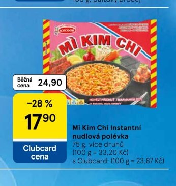 Mi Kim Chi Instantní nudlová polévka