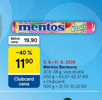 Mentos Bonbony