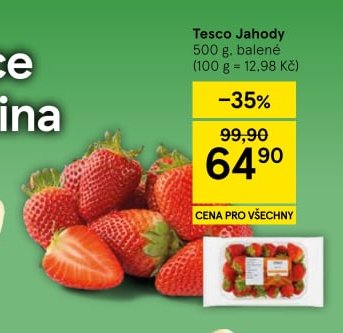 Tesco Jahody 500 g