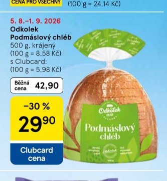 Odkolek Podmáslový chléb 500 g