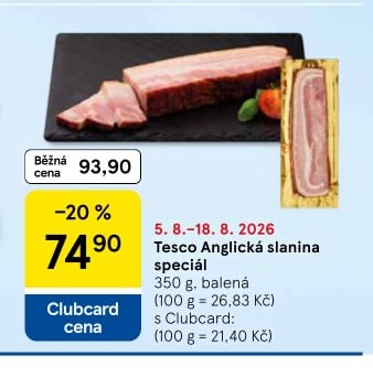 Tesco Anglická slanina speciál
