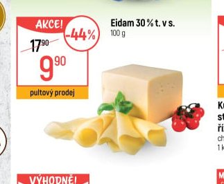 Eidam 30% t. v s.