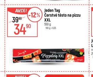 Jeden Tag Čerstvé těsto na pizzu XXL