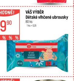 Váš výběr Dětské vlhčené ubrousky