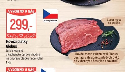 Hovězí plátky Globus