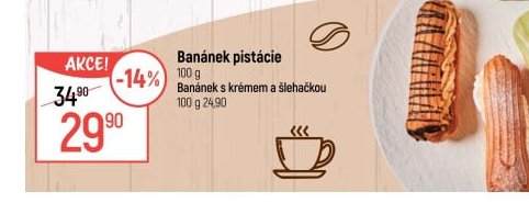 Banánek pistácie