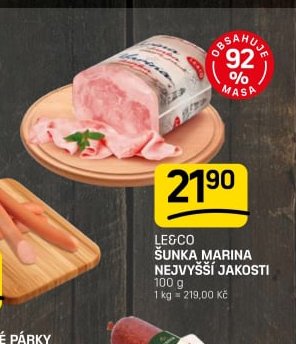LE&CO ŠUNKA MARINA ŠUNKY JAKOSTI