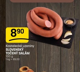 Kostelecké uzeniny SLOVENSKÝ TOČENÝ SALÁM