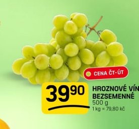 Hroznové víno bezsemenné