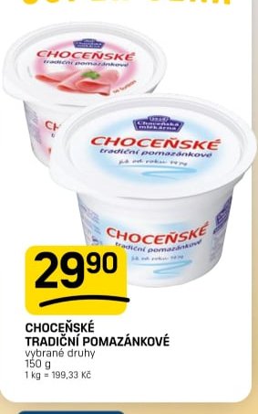 CHOCEŇSKÉ TRADIČNÍ POMAZÁNKOVÉ