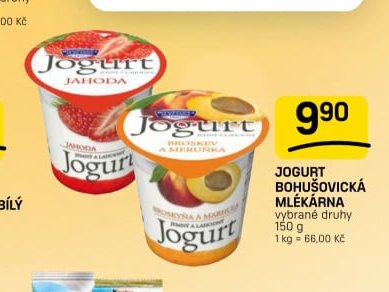 JOGURT BOHUŠOVICKÁ MLÉKÁRNA