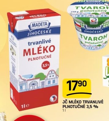 JČ MLÉKO TRVANLIVÉ PLNOTUČNÉ 3,5 %