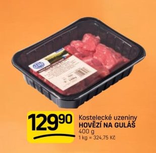 Kostelecké uzeniny HOVĚZÍ NA GULÁŠ