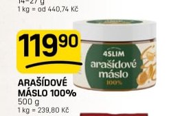 ARAŠÍDOVÉ MÁSLO 100%
