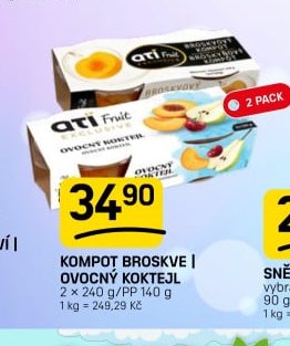 KOMPOT BROSKVE | OVOCNÝ KOKTEJL