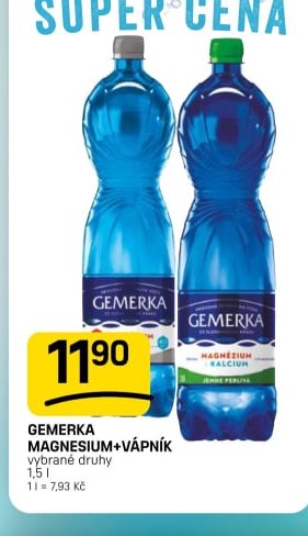 GEMERKA MAGNESIUM+VÁPNÍK vybrané druhy