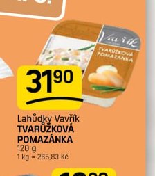 Lahůdky Vavřík tvarůžková pomazánka 120g