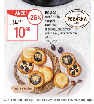 Koláče různé druhy