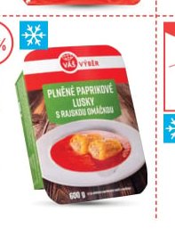 Váš Výběr Paprikové lusky, Masové knedličky s rajskou omáčkou