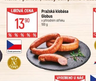 Pražská klobása Globus