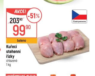 Kuřecí stehenní řízky 1 kg