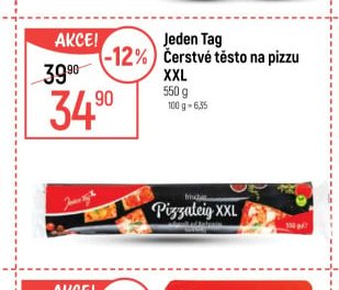 Jeden Tag Čerstvé těsto na pizzu XXL