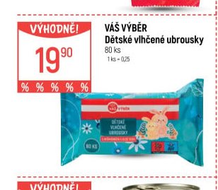 Váš Výběr Dětské vlhčené ubrousky