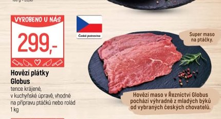 Hovězí plátky Globus