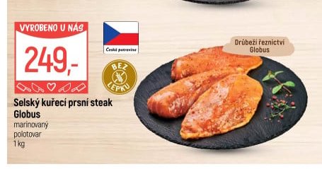 Selský kuřecí prsní steak Globus