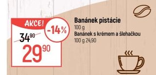 Banánek pistácie