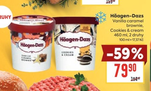Häagen-Dazs Vanilla caramel brownie, Cookies & cream