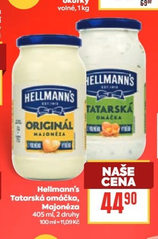 Hellmann's Tatarská omáčka / Majonéza