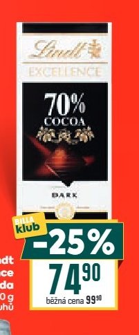 Lindt Excellence Čokoláda