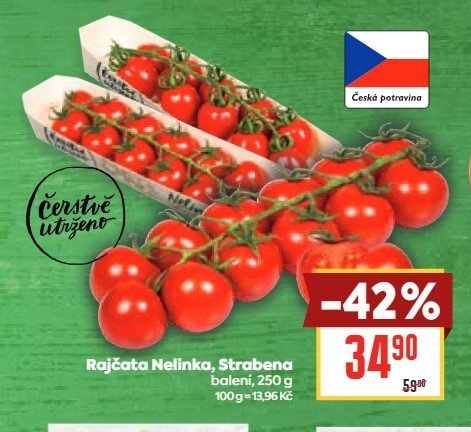 Rajčata Nelinka, Strabena