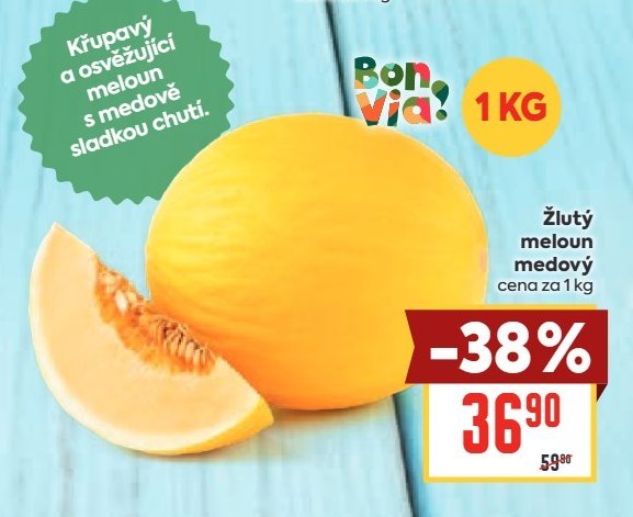Žlutý meloun medový
