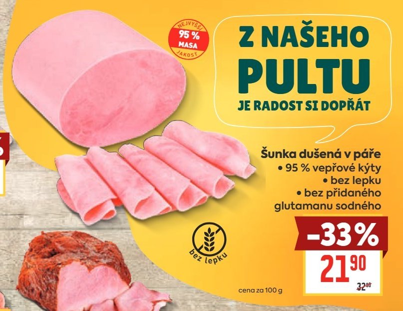 Šunka dušená v páře