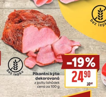 Pikantní kýta dekorovaná