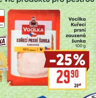 Vocílka Kuřecí prsní zauzená šunka