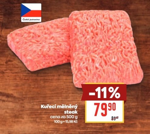Kuřecí mělněný steak